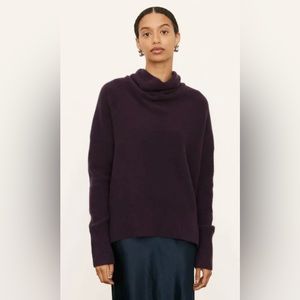 Vince Cashmere cowl plush sweater medium   MSRP 395